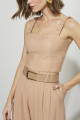 Top Cropped Alfaiataria Orbe Caramelo