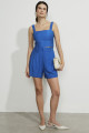 Shorts Alfaiataria Delft Azul Cobalto
