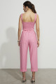 Top Cropped Alfaiataria Orbe Rosa