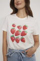Camiseta Morango Off White