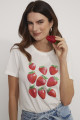 Camiseta Morango Off White