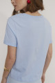 Camiseta Algodão Estampa Azul