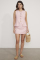 Blusa Alfaiataria Kozani Rosa Bebê