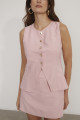 Blusa Alfaiataria Kozani Rosa Bebê