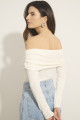 Blusa Ombro a Ombro Malha Italia Off