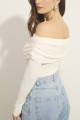 Blusa Ombro a Ombro Malha Italia Off