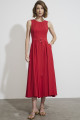 Vestido Evasê Midi Bon Nadal Vermelho