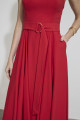 Vestido Evasê Midi Bon Nadal Vermelho
