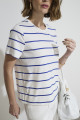 Camiseta Solar Azul Cobalto/Off