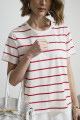 Camiseta Solar Vermelho/Off