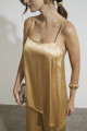 Blusa Assimétrica Alça Luar Dourado