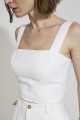Top Cropped Alfaiataria Solar Off White