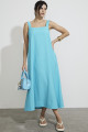 Vestido Longo Arpoador Azul Piscina