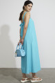 Vestido Longo Arpoador Azul Piscina