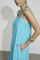 Vestido Longo Arpoador Azul Piscina