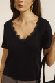 Blusa Miami Renda Preto