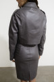 Jaqueta Cropped Oversized Tucson Chumbo