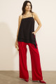 Calça Reta Alfaiataria Cannes Vermelho