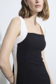 Vestido Midi Martinelli Preto e Branco