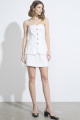 Corselet Ajustado Recortes Quebec Off White