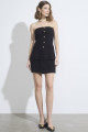 Corselet Ajustado Recortes Quebec Preto