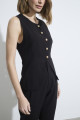 Blusa Alfaiataria Kozani Preto
