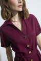 Camisa Alfaiataria Hilton Cabernet Sauvignon