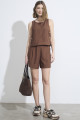 Shorts Alfaiataria Solar Marrom