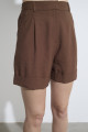 Shorts Alfaiataria Solar Marrom