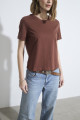 Camiseta Básica Lisa Marrom