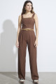 Top Cropped Alfaiataria Solar Marrom