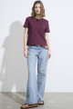 Camiseta Básica Lisa Cabernet Sauvignon