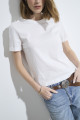 Camiseta Básica Lisa Off White