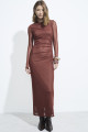 Vestido Tule Brooklin Marrom