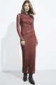 Vestido Tule Brooklin Marrom