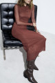 Vestido Tule Brooklin Marrom