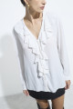 Camisa Babado Off White