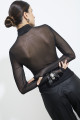 Blusa Básica Tule Preto