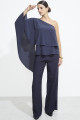 Blusa Assimétrica Geneva Dark Blue