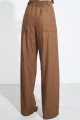 Calça Reta Alfaiataria Cannes Marrom Canela
