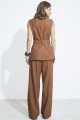 Calça Reta Alfaiataria Cannes Marrom Canela