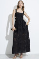 Vestido Maiolli Midi de Renda Preto