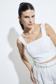 Top Cropped Alfaiataria Solar Off White