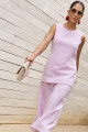 Vestido Em Linho Alicante Rosa Bebê
