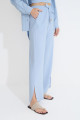 Calça Reta Amarração Cami Ice Blue