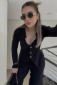 Conjunto Elegante Moscou Preto