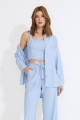 Top Cropped Orbe Ice Blue