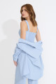Top Cropped Orbe Ice Blue