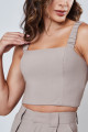 Top Cropped Alfaiataria Orbe Fendi