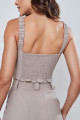 Top Cropped Alfaiataria Orbe Fendi